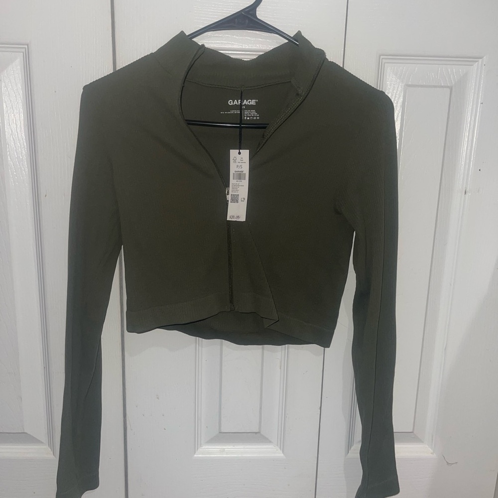 Garage Olive Green Women's Top
